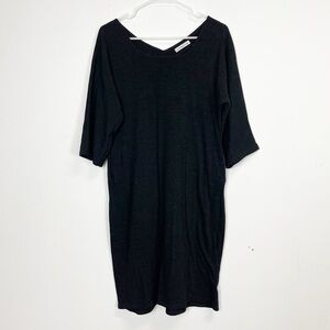 Colette Dress Womens Approx Small Black Dress Knit Made in Italy